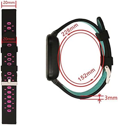 IRFKR 20mm curea de bandă colorată pentru Garmin Forerunner 245 245m 645 Muzică Vivoactive 3 Sport Silicon Smart Watchband Brățară de bandă