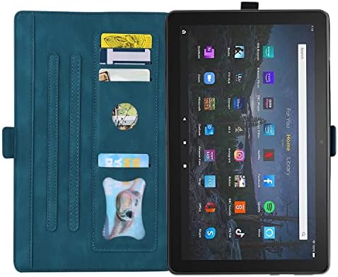 Tablet PC Holster Compatibil cu Kindle Fire HD 8 tabletă 2018/2017/ Cazul 8/7/6th Butterfly Embosd Plasting Stand Protector Cover șocpfroof PU din piele Flip Card Slot Tablet PC Case Pro Pro PRO