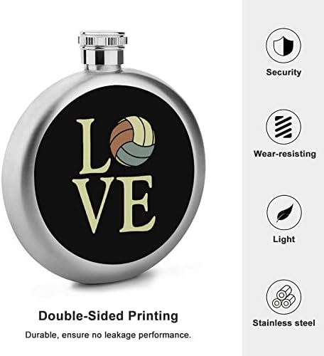 Volei dragoste Premium 5 Oz hip Flask lichior din oțel inoxidabil buzunar sticle de vin portabile pentru băuturi Cadouri de nuntă