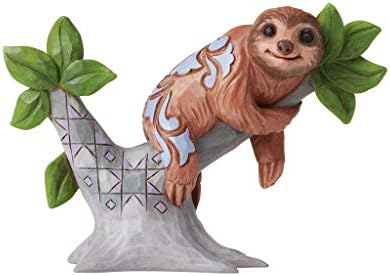 Enesco Jim Shore Heartwood Creek Mini Sloth Figurină, 3 , multicolor