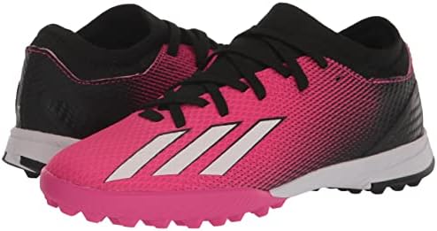 Adidas X SpeedPortal.3 Pantofi de fotbal Turf, Team Shock Pink/Zero Metallic/Black, 3 Us Unisex Little Kid