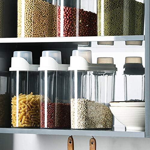 NC cutie de depozitare a Alimentelorcu ceașcă de măsurare recipient de depozitare a orezului recipient de plastic sigilat pentru cutii de alimente pentru containere de bucătărie cu cereale