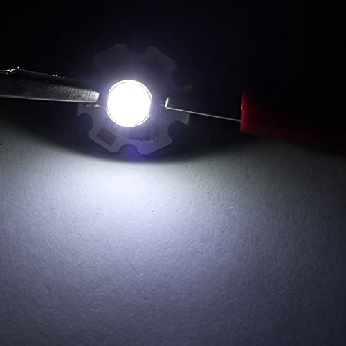 MECCANIXITY COB Led Light Chip șirag de mărgele 1W 110lm 12000k 20mm 5vdc bec de economisire a energiei pentru Spotlight Floodlight înlocuire Alb 5buc