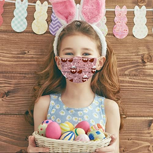 JMETRIE 50pcs copii de unică folosință masca de fata Paste iepure imprimate fata acoperi respirabil confortabil masca pentru Băieți Fete în aer liber