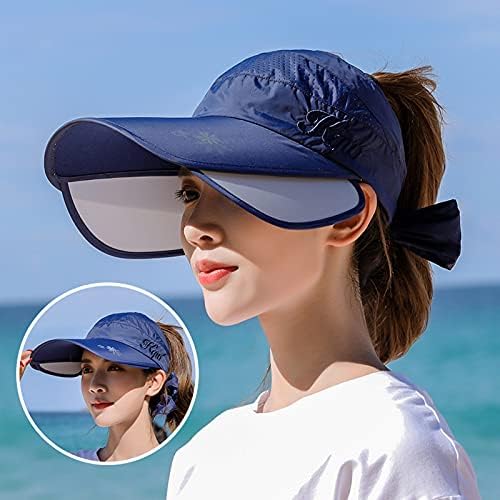 Sudoare absorbant Cap în aer liber pălării pentru femei Respirabil soare protecție capace pentru rularea vizor largă elastice