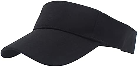 Fashion Black Cap Beach Pălărie reglabilă pentru protecție pentru femei Caps Sport Sun Visor-Golf Visor Baseball Caps Tennis