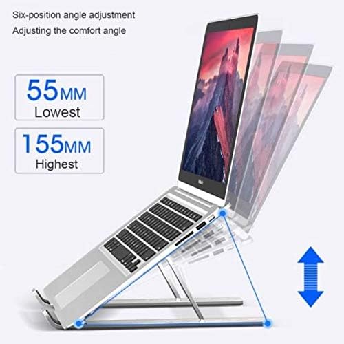 Stand de boxwave și montare compatibile cu Acer Spin 5 - Stand Laptop Compact QuickSwitch, Stand de vizualizare portabilă, cu mai multe unghiuri - Argint metalic