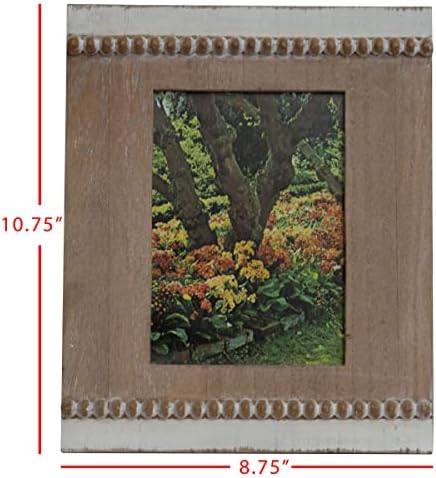 Foreside Home and Garden Wood Frame cu margine albă 5x7 cadru de imagine