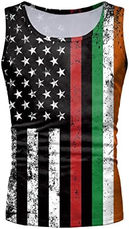 Xzhdd Ziua Independenței Rezervor Topuri pentru Mens steagul American T-Shirt retro Patriotic vara plaja soldat fără mâneci