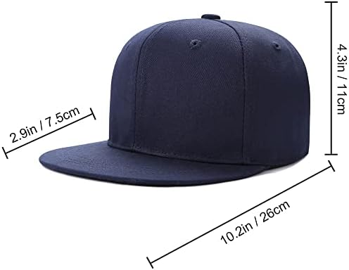 Pălărie Snapback personalizată pentru bărbați Proiectează -ți propriul broderie Flat Bill Visor Classic Baseball Reglabil Baseball