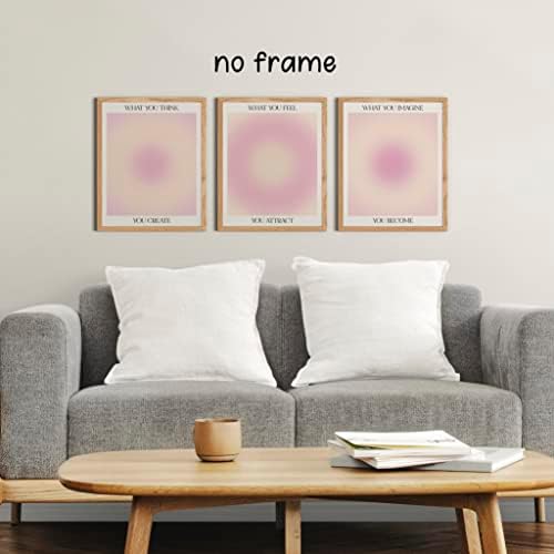 Keuspi Ce credeți că deveniți roz Aura Gradient Energy Gradient Minimalist Artă de perete Postere Poster Printuri pentru fete