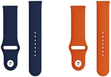O bandă de ceas cu eliberare rapidă Echelon compatibilă cu Moto Watch 70 Silicon Watch curea cu blocare a butoanelor, pachet de 2
