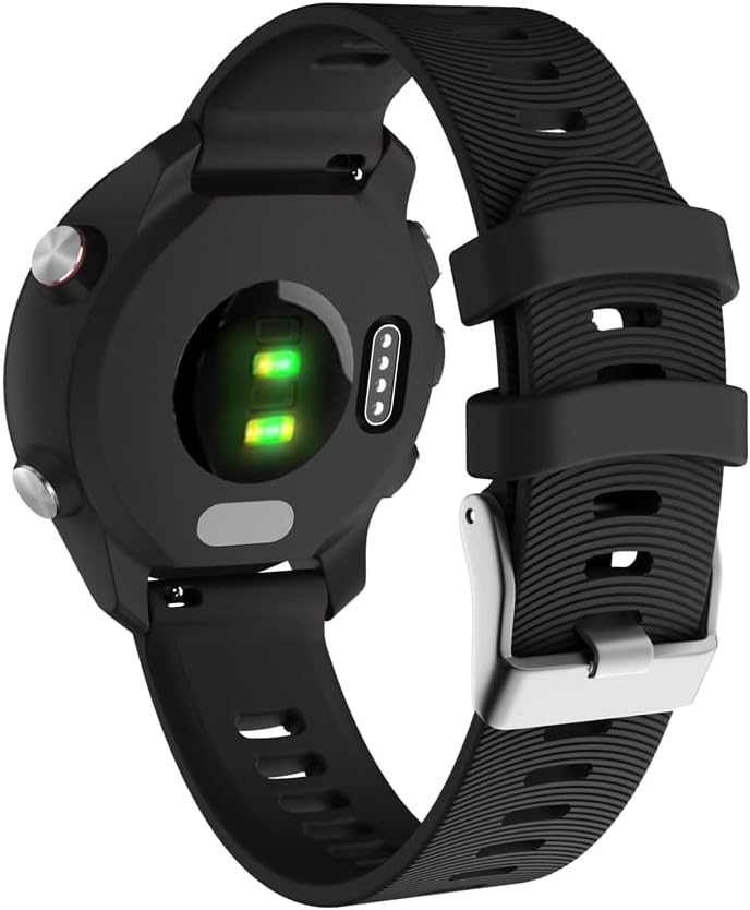 DASEB 20mm Silicon Watchband curea pentru Garmin Forerunner 245 245m 645 Vivoactive 3 Vivomove HR Brățară inteligentă cu brățări