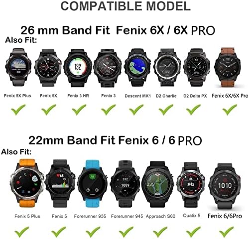 Bandkit 20mm Quick Fit Watchband pentru Garmin Fenix ​​6 6x Pro 5x 5 Plus 3HR Abordare S60 Enduro Silicon Brățară Easyfit curea