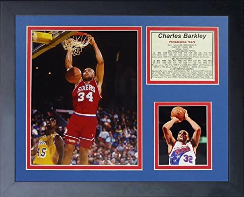 Legendele nu mor niciodată & # 34; Charles Barkley 76ers încadrată colaj foto, 11 x 14-Inch,