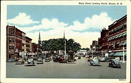 Main Street în căutarea North Keene, New Hampshire NH carte poștală originală antic