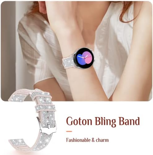 Goton Bling curea pentru Samsung Galaxy Watch 5 & amp; 4 Band-Active 2 40mm 44mm - Watch5 Pro 45mm-Watch4 Classic 46mm 42mm-Watch
