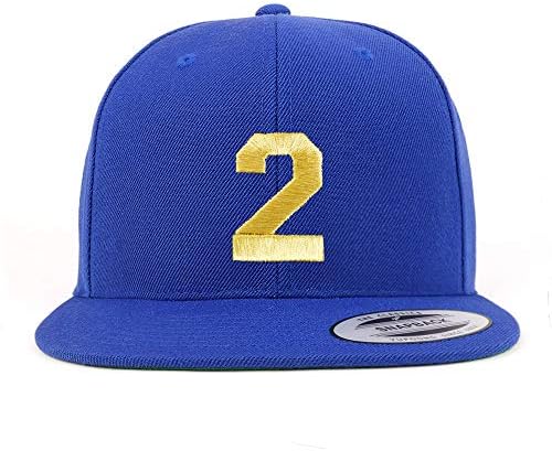 Magazin de îmbrăcăminte la modă numărul 2 Fir de aur Flat Bill Snapback Baseball Cap