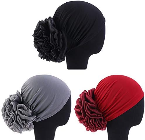 1pack / 2packs femei flori elastice elastice turban -beanie head chimmo hat hat