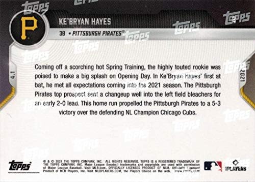 2021 Topps Now Baseball #2 Ke'Bryan Hayes Rookie Card - doar 3.887 Made!