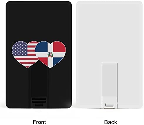 Dominican American Flag USB Memory Stick Business-Drives-Drives Card Card Card Card Card Bank Formă