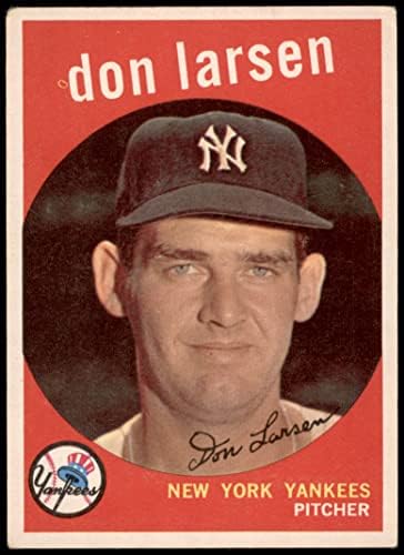 1959 Topps # 205 Don Larsen New York Yankees VG+ Yankees