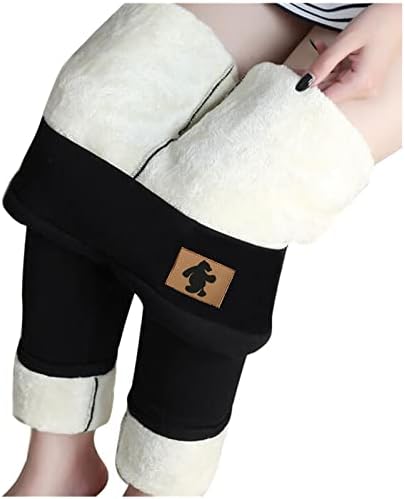 XXBR pentru femei pentru femei cu fulgeri de iarnă, plus dimensiuni ridicate cu talie mare de colanți calzi de cașmir cald Pantaloni de yoga termali