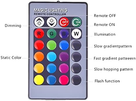 ERIMEC 3buc LED bec inteligent, bec cu telecomandă LED reglare la distanță Funcționare simplă cu funcție de Utilizare fără fir, bec de schimbare a culorii, potrivit pentru adunări de familie