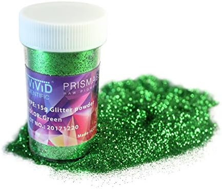 Vvivid prisma65 glitter verde pigment pulbere 15g