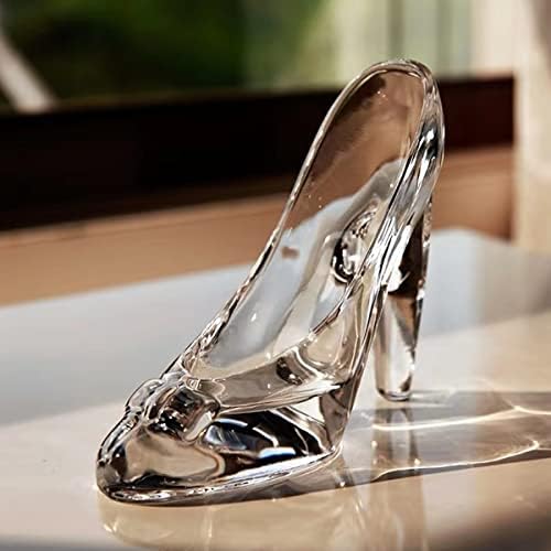 Prsivt Glass Slipper Decoration Grey Glow-Cool Crystal Crystal High Figurină Fată Fată decorațiuni de naștere