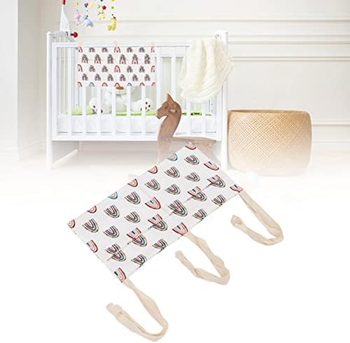 Geanta de depozitare a noptierei pentru bebeluși Kuidamos, organizator de pat pentru bebeluși imprimat bumbac reglabil de înaltă