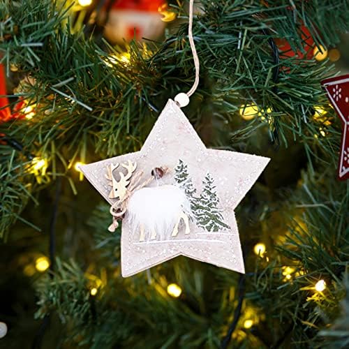 Cizme de Crăciun meșteșuguri decorațiuni de Crăciun din țesătură în formă de stea în formă de stea de Crăciun cerb de cerb