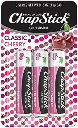 Tub de balsam de buze chapstick Classic Cherry, balsam de buze Aromat pentru îngrijirea buzelor pe buzele frecate, crăpate