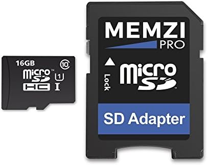 MEMZI PRO 16gb clasa 10 90MB / s Micro SDHC Card de memorie cu adaptor SD pentru LG V20, V10 Telefoane mobile