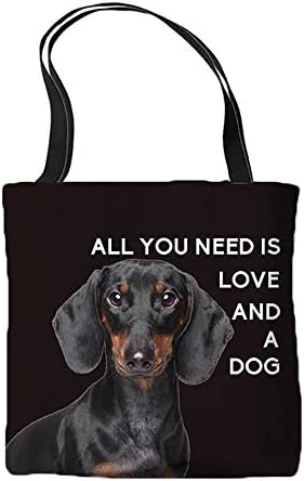 Tot ce ai nevoie este dragostea și un câine de canalizare cu geantă doxie dachshund design