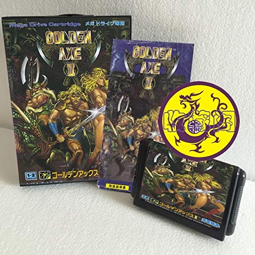 ROMGAME GOLDEN AX II 16 BIT SEGA MD Carte de joc în cutie cu manual pentru Sega Mega Drive pentru Genesis