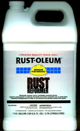 Rust-Oleum 3575402 402 Reformator de rugină, 1 galon, negru plat, 128 FL Oz