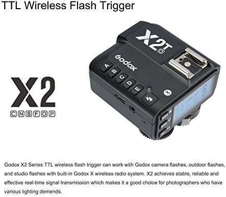 Godox X2T-o TTL Wireless Flash Trigger pentru Olympus Panasonic, Suport 1 / 8000s HSS funcție, 5 buton dedicat grup și 3 buton