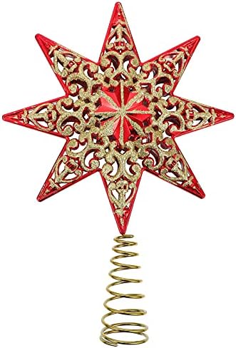 1pc pom de Crăciun Star Topper Ornament de Crăciun pentru copac de Crăciun decor decor pentru casă pentru petrecere de sărbătoare