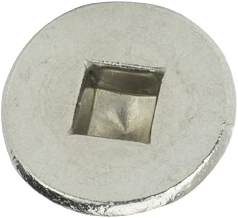 Auto-tapping 10 x 1-1/2 punte cu cap plat sau șuruburi de tablă cu tracțiune pătrată, oțel inoxidabil 18-8, fir complet, finisaj