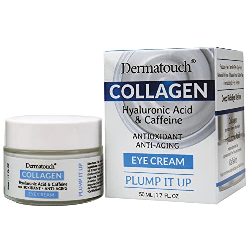 Dermatouch Collagen Eye Cream-Acid hialuronic și cafeină tratament Antioxidant pentru piele, reductor de riduri, 1,7 Oz.
