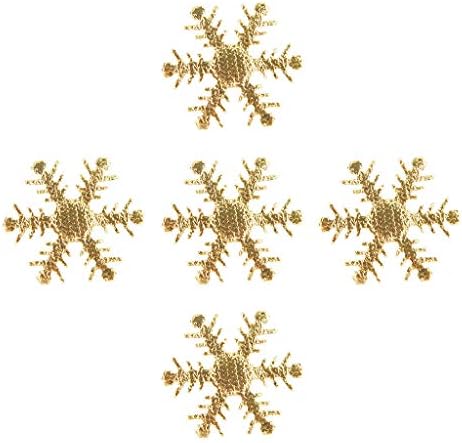 Facturi Ornament Aur Argint Crăciun pânză 100pc decorare 4cm Confetti Crăciun fulg de Nea Home Decor noi decoratiuni de Craciun