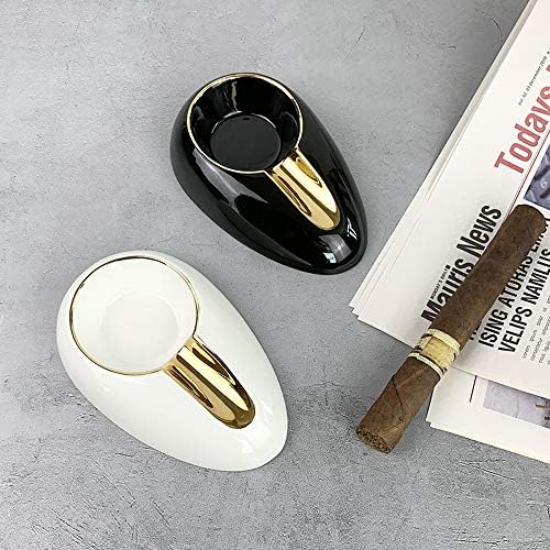 Nother Honjel Cigar scrumieră, călătorii portabile cu țigări single tavă de cenușă, accesorii pentru trabucuri set cadou, scrumiere