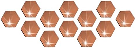 Edgy nume decalcomanii de perete pentru fete Hexagon acrilic oglindă DIY perete autocolant 3D Stereo Home Decor cu adeziv perete