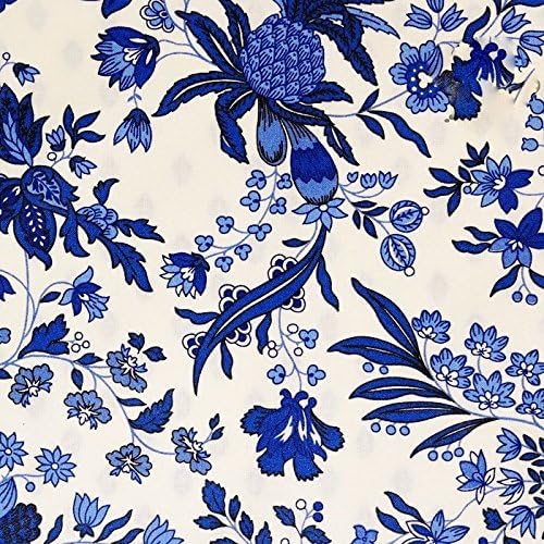 58x84 dreptunghiular Versailles Blue Cotton Coated Provence Movecloth de Le Cluny