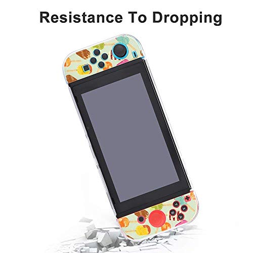 Carcasă pentru Nintendo Switch, înghețată de epocă Cinci piese Setează accesorii pentru consolă de joc de protecție pentru