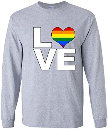 Make Love Gay Pride LGBTQ Tricou cu mânecă lungă curcubeu egală