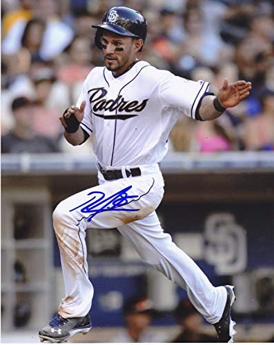 Reymond Fuentes San Diego Padres Action Semnat 8x10 - Fotografii MLB autografate