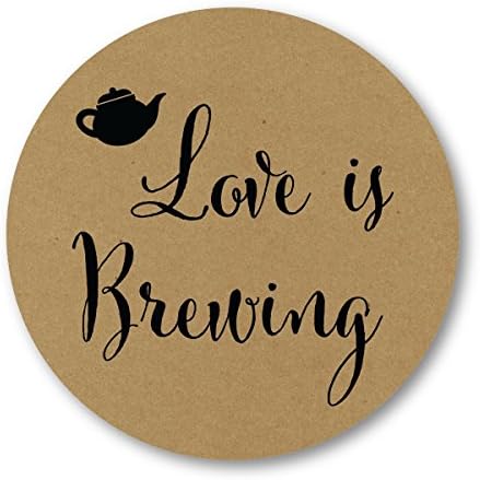 Dragostea este fabricarea berii autocolante de nunta, favoruri pentru ceai, cafea sau bere