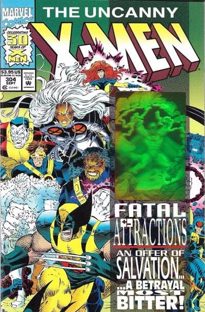 X-Men neobișnuiți, 304 VF ; Marvel carte de benzi desenate / atracții fatale hologramă